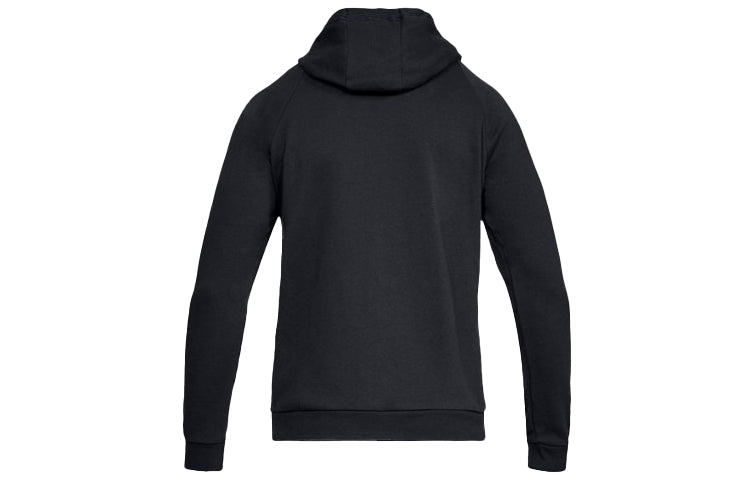 Men's Under Armour Rival square frame Logo Hooded Jacket Black 1320737-001