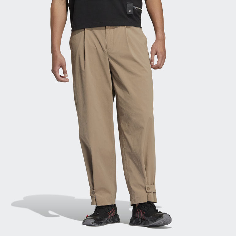 Men's adidas Casual Athletics Sports Pants/Trousers/Joggers Brown HS8616