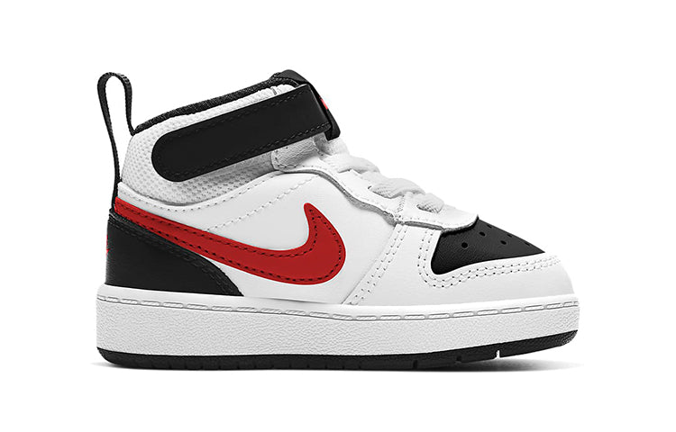 (TD) Nike Court Borough Mid 2 'White University Red' CD7784-110