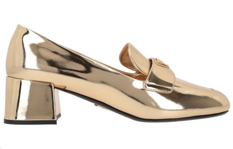 (WMNS) PRADA Patent Leather Loafers 'Gold' 1D763M_F045_3AU1_F_0522