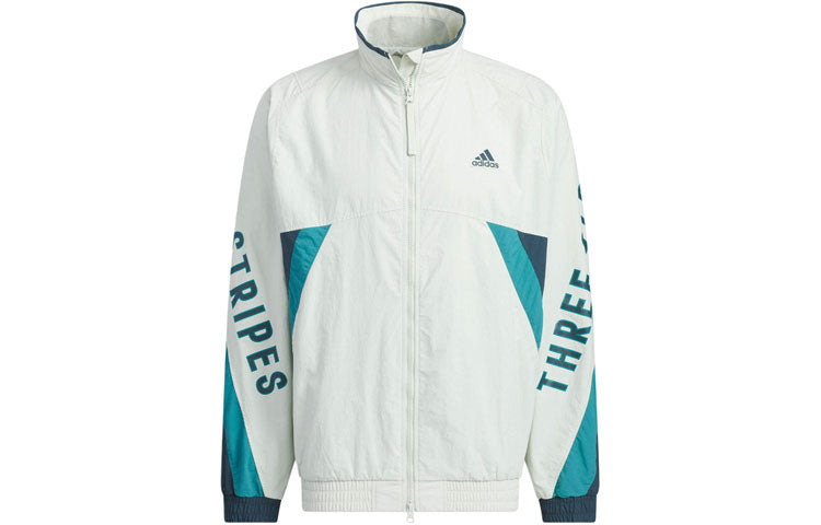 adidas Word Woven jacket Asia Sizing 'White Blue' IS5148