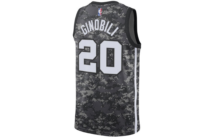 Nike NBA SW 20 San Antonio Spurs Swingman 20 Ginobili Jersey Black AJ4644-010