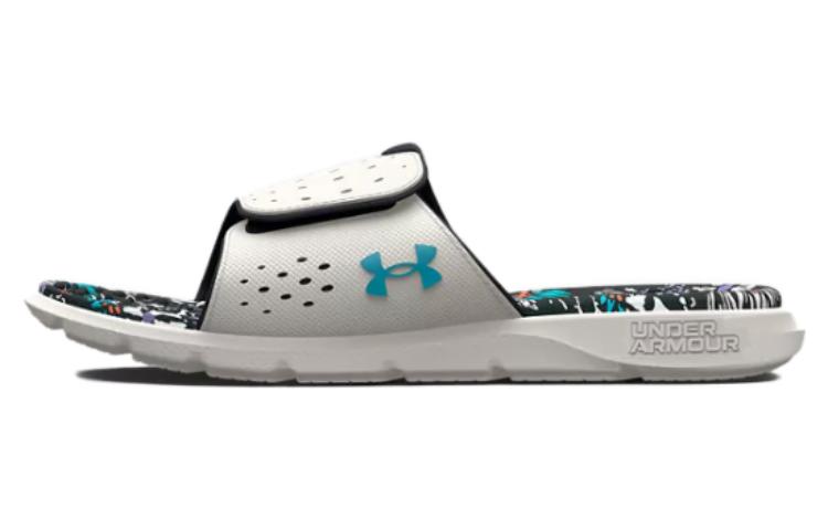 (WMNS) Under Armour Ignite 7 Graphic Footbed Slide 'Grey Mist Floral' 3026029-100