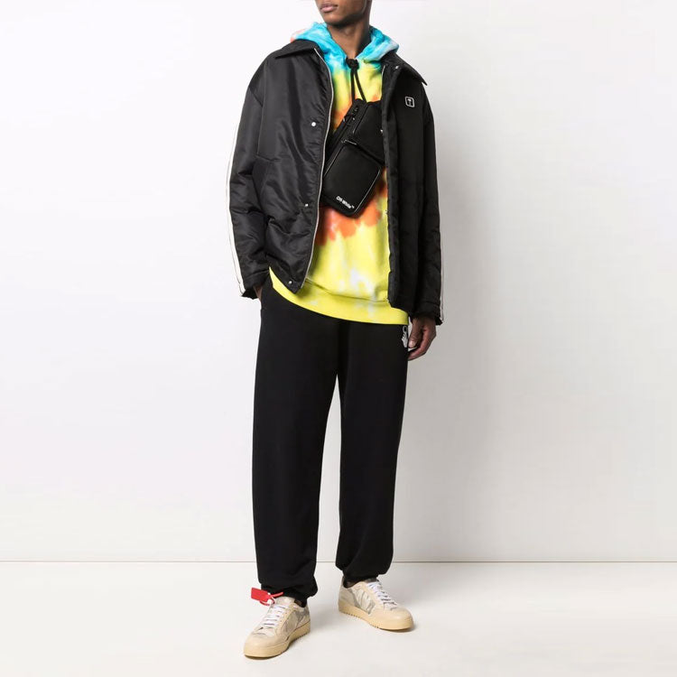 Palm Angels Patch Logo Puffer Blouson 'Black White' PMEA175F21FAB0011001