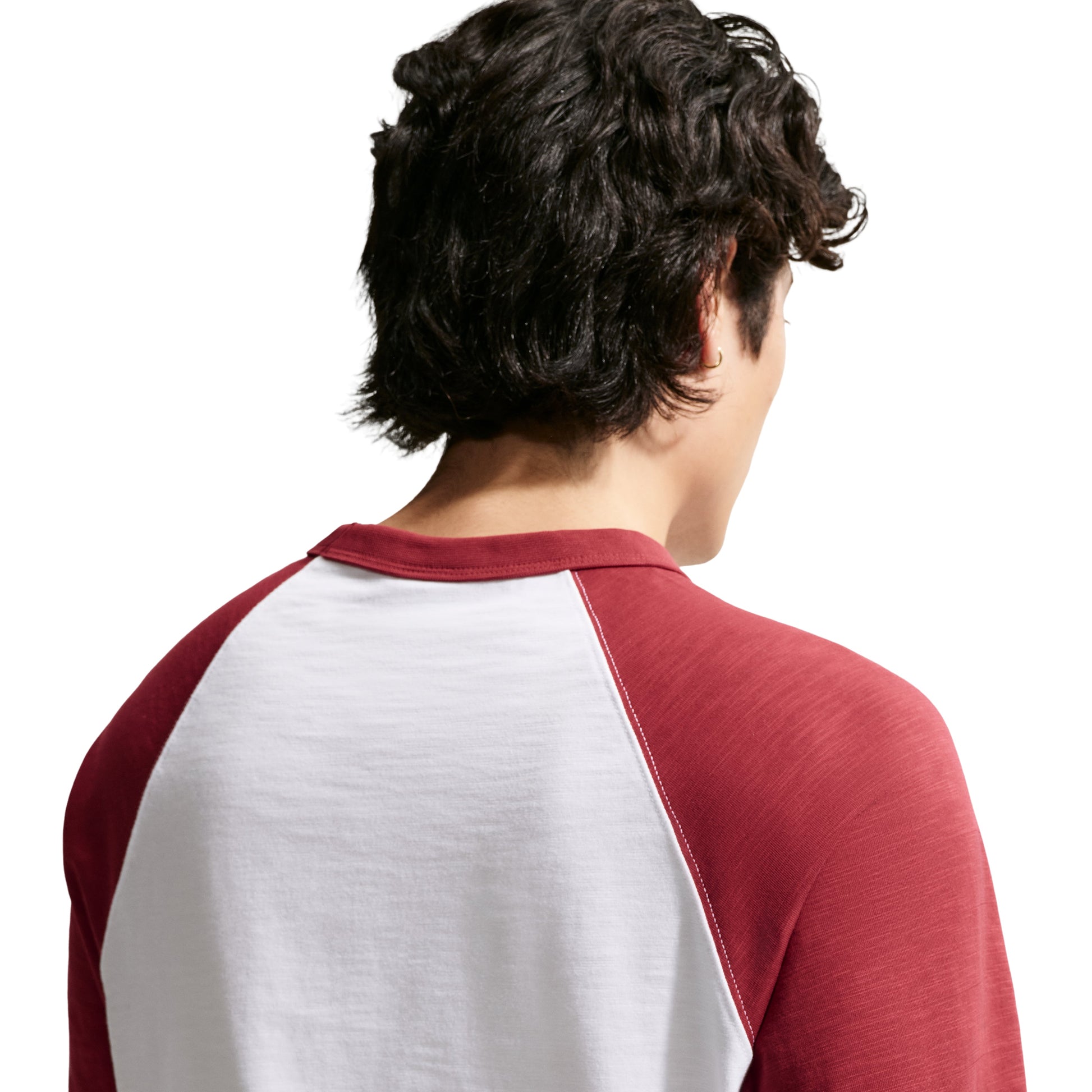 Nike Sportswear Club 3/4 Sleeve Raglan Top 'Team Crimson White' IF0756-613