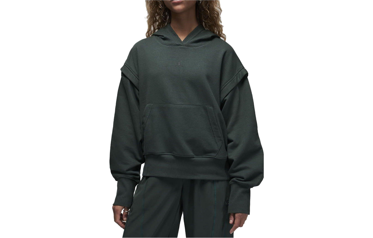 (WMNS) Air Jordan Sport Fleece Hoodie 'Midnight Green' FB4609-316
