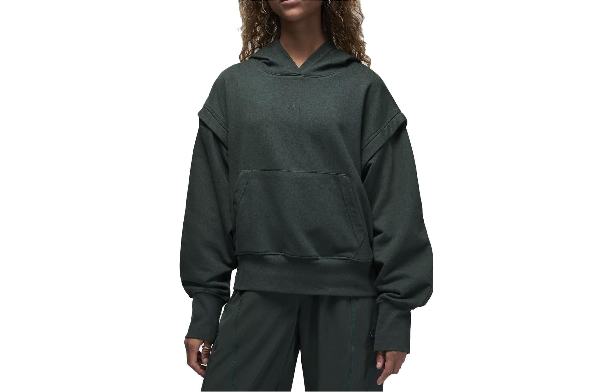 (WMNS) Air Jordan Sport Fleece Hoodie 'Midnight Green' FB4609-316