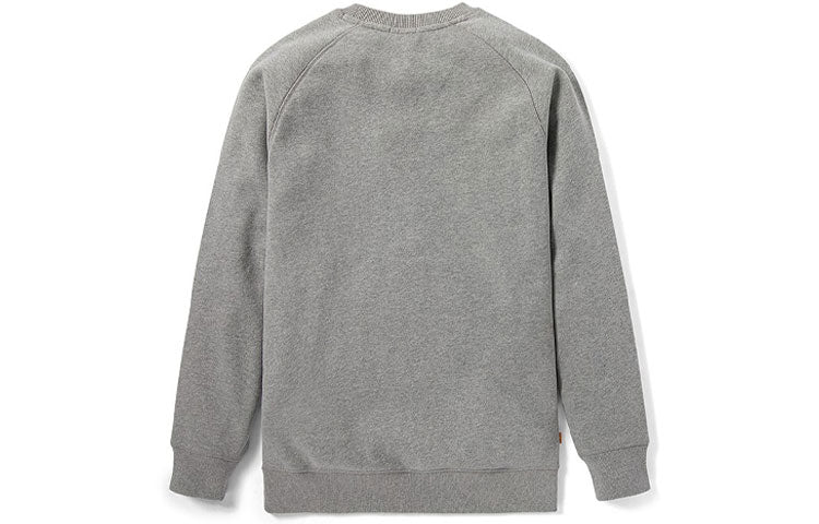 Men's Timberland Embroidered Logo Round Neck Pullover Gray A2FYN052