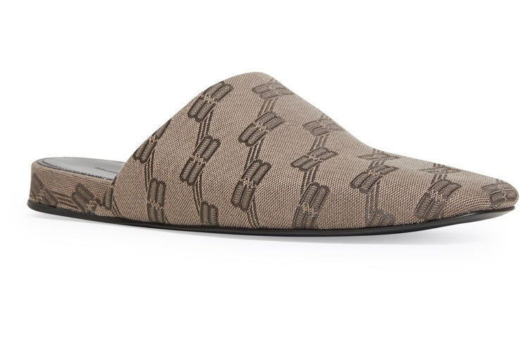(WMNS) Balenciaga BB Monogram Cosy Mules 'Beige Brown' 653879W2I103020
