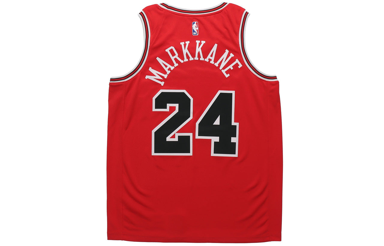Nike NBA Basketball Jersey SW Fan Edition Chicago Bulls Markkanen 24 Red 864465-664