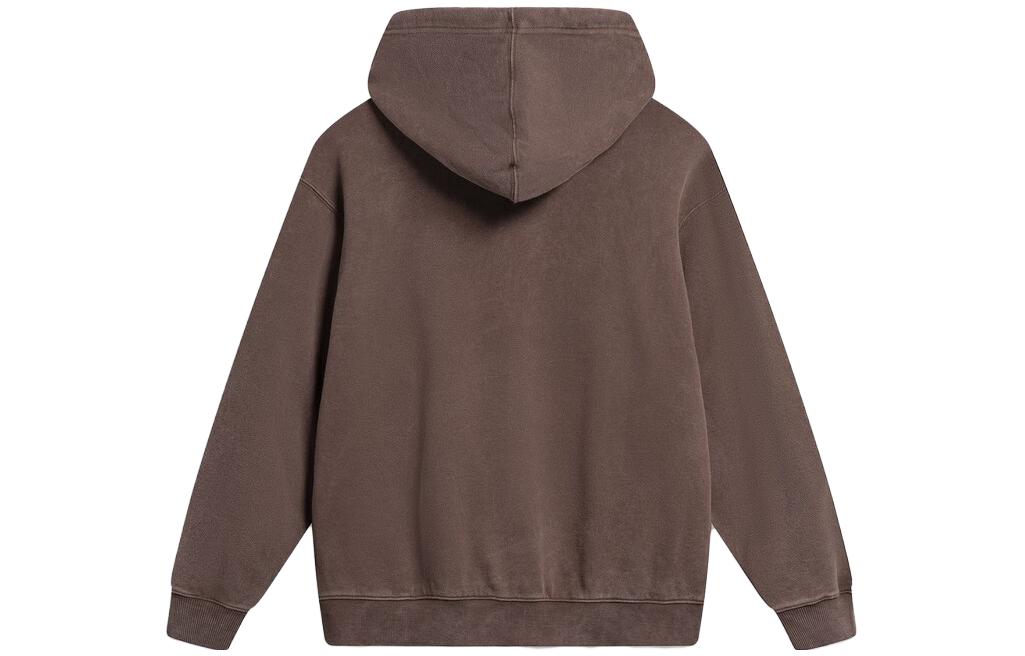 Li-Ning Chinese Culture Logo Fleece Hoodie 'Brown' AWDT905-1