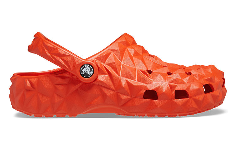 (WMNS) Crocs Classic Geometric Clogs 'Orange' 209563-84J
