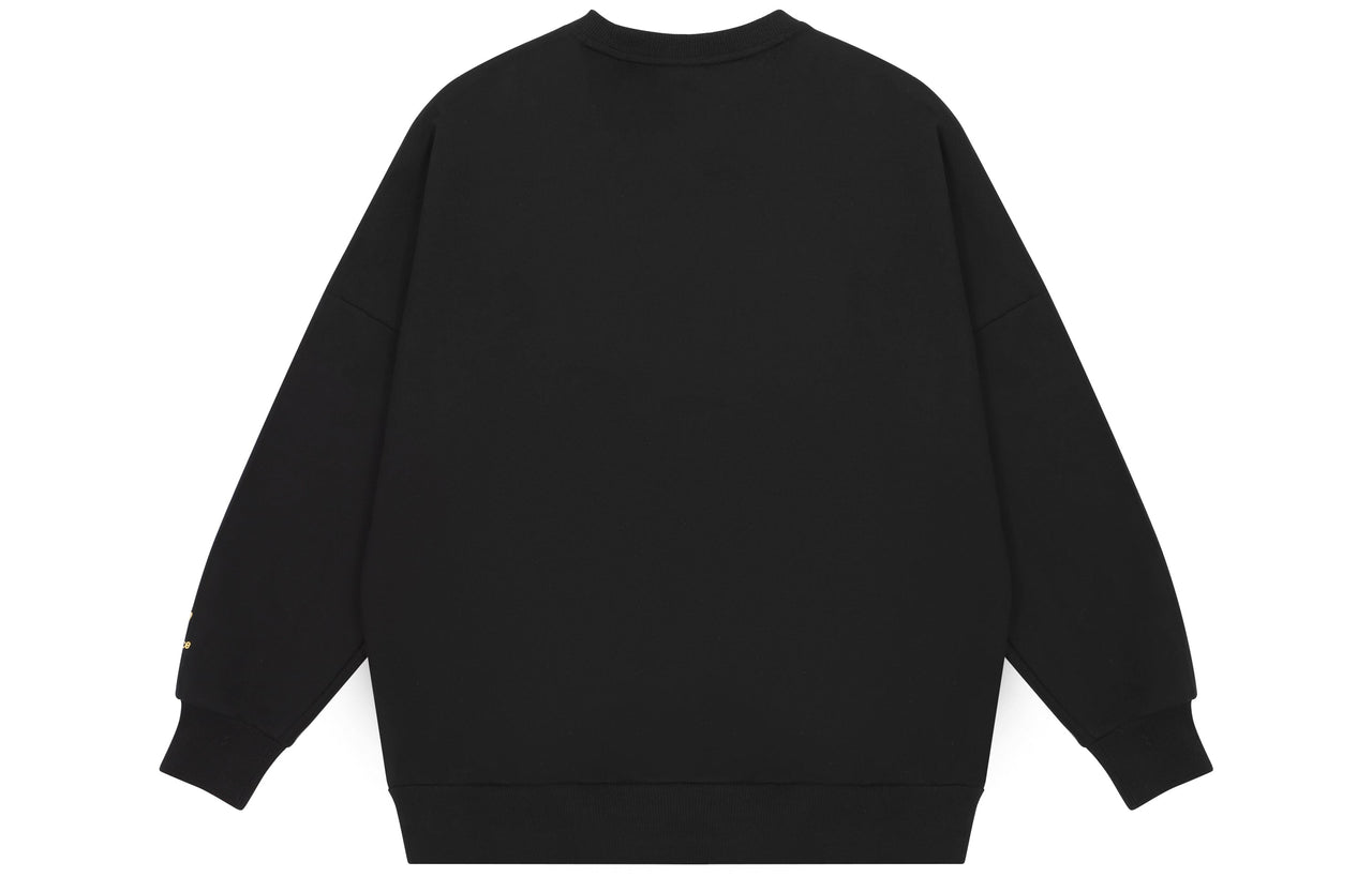 New Balance Men's New Balance Logo Printing Knit Sports Round Neck Pullover Black AMT13365-BK