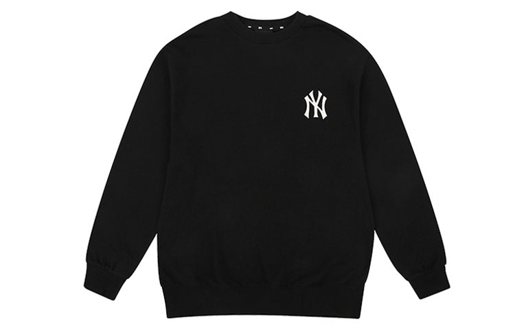 MLB Unisex New York Yankees Vintage Old Flower Series Round-neck Sweatshirt Black 31MTM1941-50L