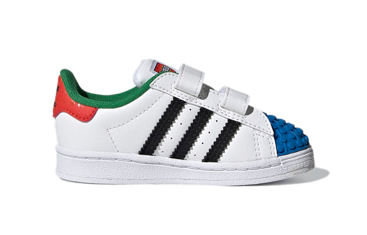 (TD) adidas LEGO x Superstar CF I 'White Red Blue' H03969