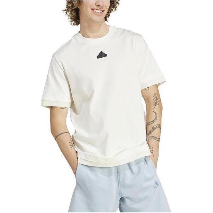 adidas City Escape Logo T-shirt Asia Sizing 'White' IR5173