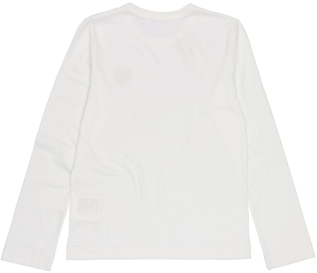 (WMNS) COMME des GARCONS PLAY Small Logo Long Sleeves Tee 'White Red' AZ-T117-051-2