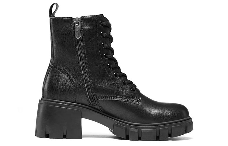 (WMNS) Skechers Top Notch Martin Boots 'Black' 167341-BBK