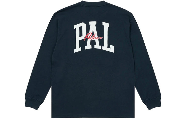 PALACE Unisex ACE Longsleeve Letter Embroidery Round-Neck Sweatshirt Blue P20ES017