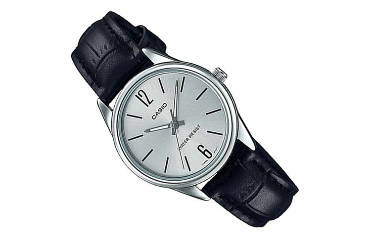 CASIO DRESS Series Dial Plate BlackBand WhiteDial Plate Waterproof White Dial White Analog LTP-V005L-7B