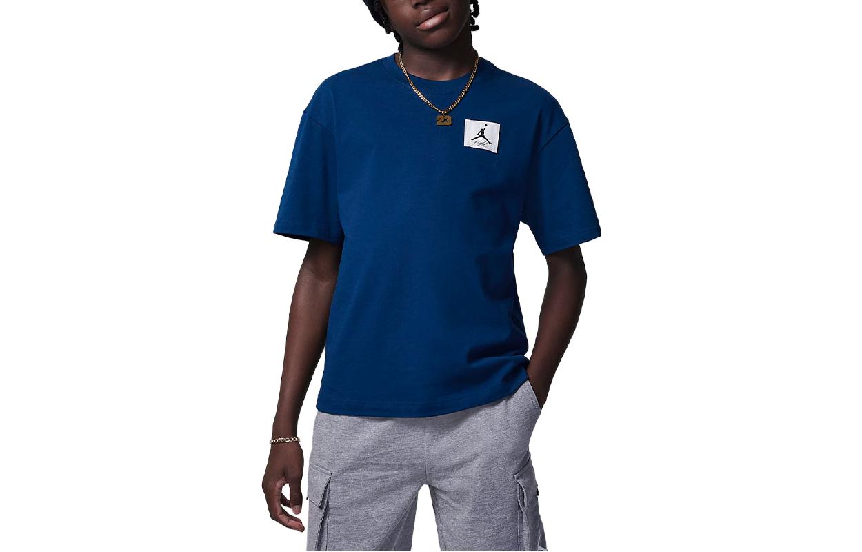 (GS) Air Jordan T-Shirt 'Navy' FQ0783-408