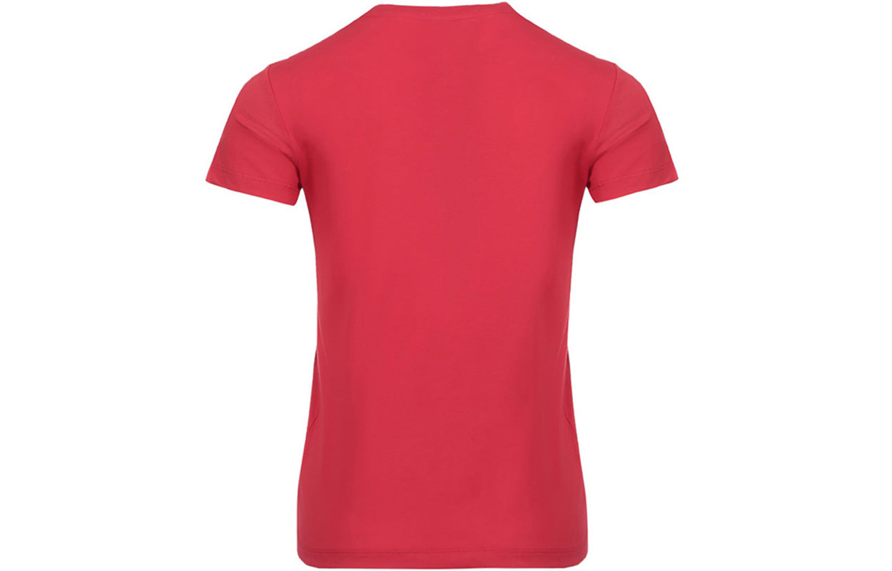KENZO Alphabet Logo Pattern Round Neck Short Sleeve Red T-Shirt FA52TS701990-21