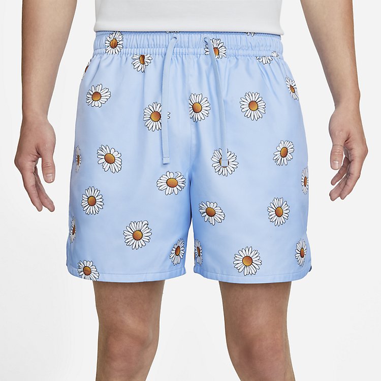 Nike Sportswear Sport Essentials+ Floral Shorts 'Light Marine White' DM6909-548