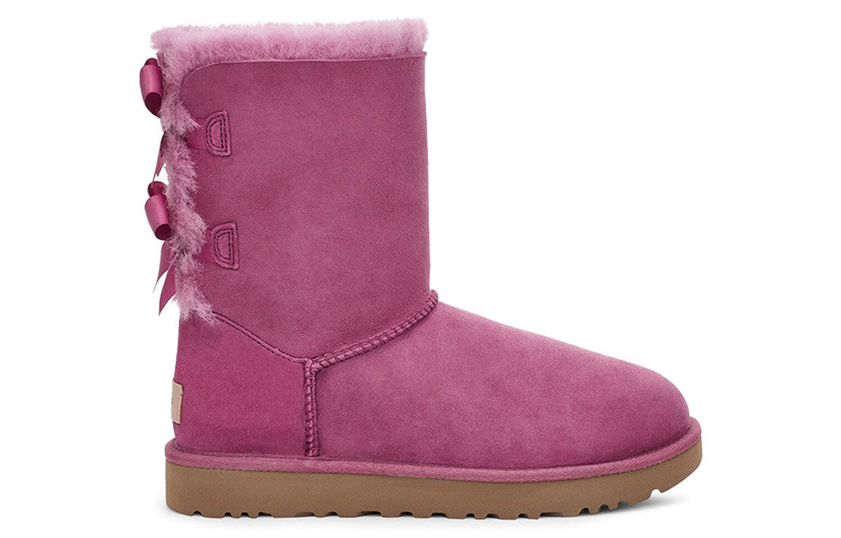 (WMNS) UGG Bailey Bow II Pink Red 1016225-DDR