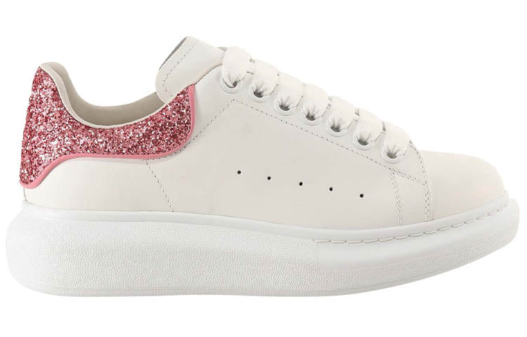 (WMNS) Alexander McQueen Oversized Sneaker 'Beige Pink Glitter' 558945WIA4Y9414