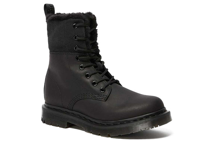 (WMNS) Dr.Martens 1460 Kolbert Wintergrip Faux Fur Lined Boots 'Black' 24015001