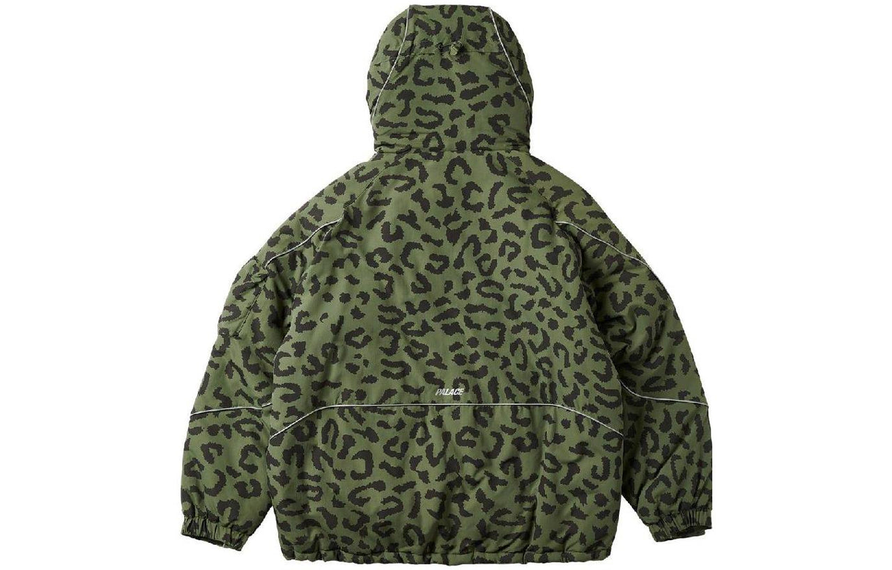 Palace M-Tech Hooded Jacket 'Olive Cheetah' P23JK125