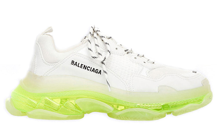 Balenciaga Triple S Sneaker 'Clear Sole - White Fluo Yellow' 541624W2FR19073