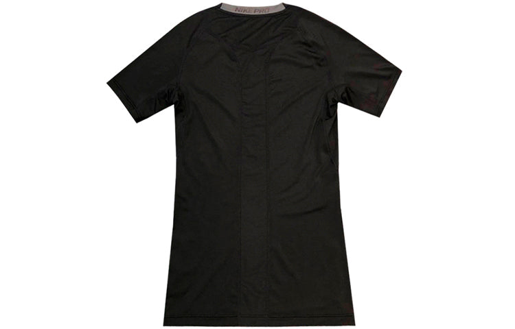 Nike Pro Men's Sports Running Fitness Training Tight Stretch Breathable Short-sleeved Black 933317-010