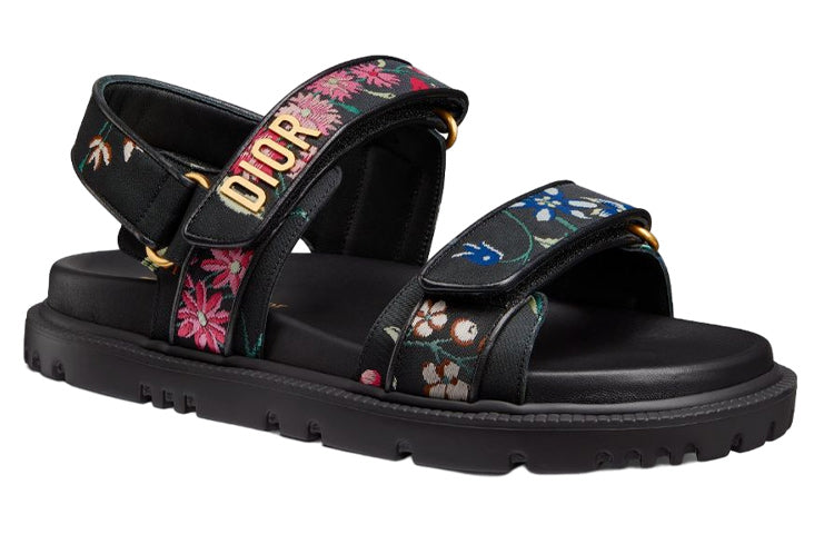 (WMNS) DIORact Sandal Black Multicolor KCQ549FWL_S900