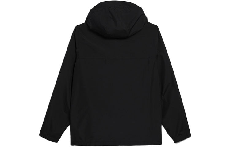 adidas originals Paradigm Shell Solid Color Sports Hooded Jacket Black HF8108