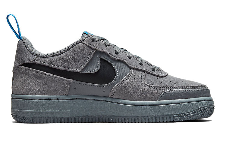 (GS) Nike Air Force 1 Low 'Cut Out Swoosh - Smoke Grey' DQ1097-001