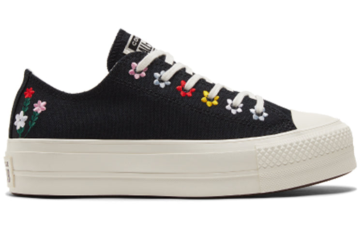 (WMNS) Converse Chuck Taylor All Star Lift Platform Low 'Floral Embroidery' A02566C