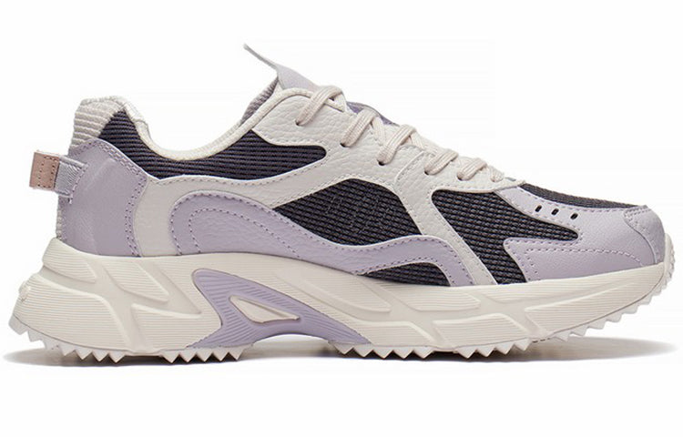 (WMNS) Li-Ning Casual Lightweight Low-Top Sneakers 'Beige Purple' ARLS022-3
