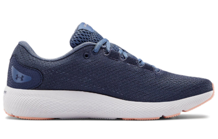 (WMNS) Under Armour Charged Pursuit 2 Sneakers Blue/Pink 3022604-401