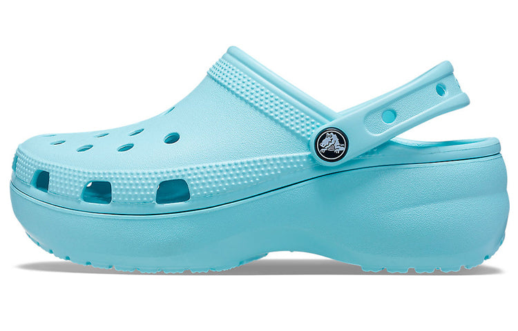 (WMNS) Crocs Classic Platform Clog 'Pure Water' 206750-4SS