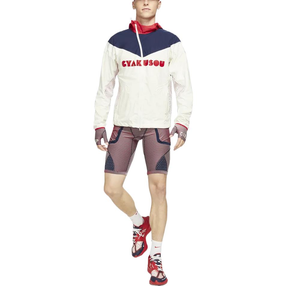Men's Nike x Gyakusou Crossover Utility Elastic Stripe Sports Tight Shorts Red CU1582-498
