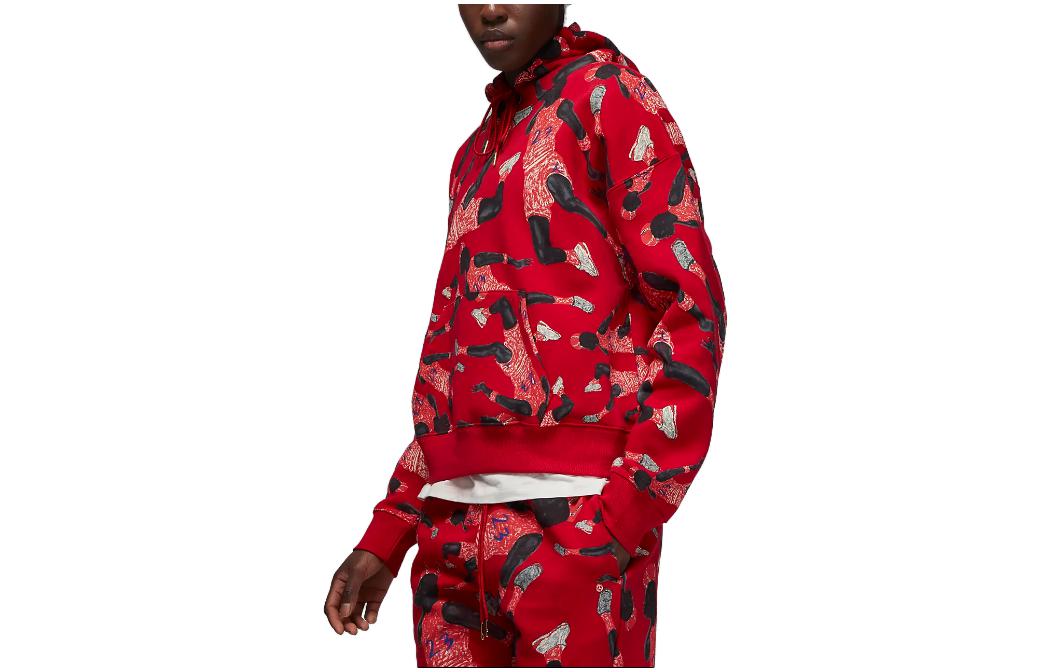 (WMNS) Air Jordan Artist Series by Parker Duncan Hoodie 'Red' DX0387-687
