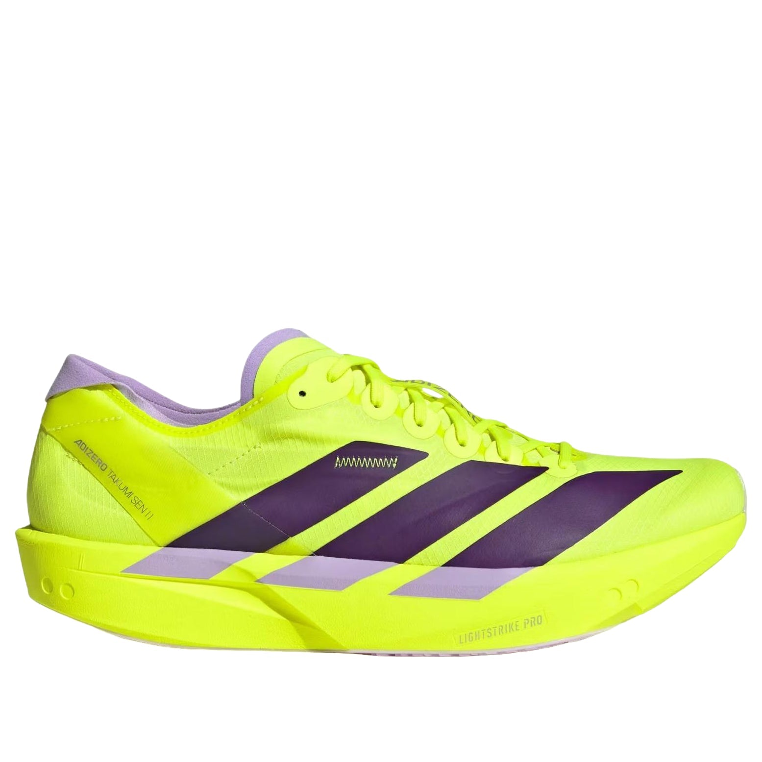 adidas Adizero Takumi Sen 11 Shoes 'Solar Yellow Aurora Plum Powder Plum' JQ0781