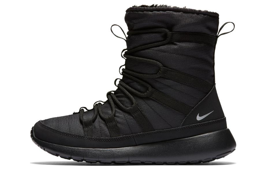 (GS) Nike Roshe One Hi 'Black Metallic Silver' 807758-001