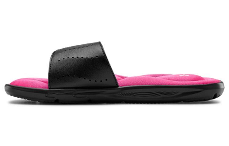 (WMNS) Under Armour Ignite 9 Slide 'Black Pink Surge' 3022717-003