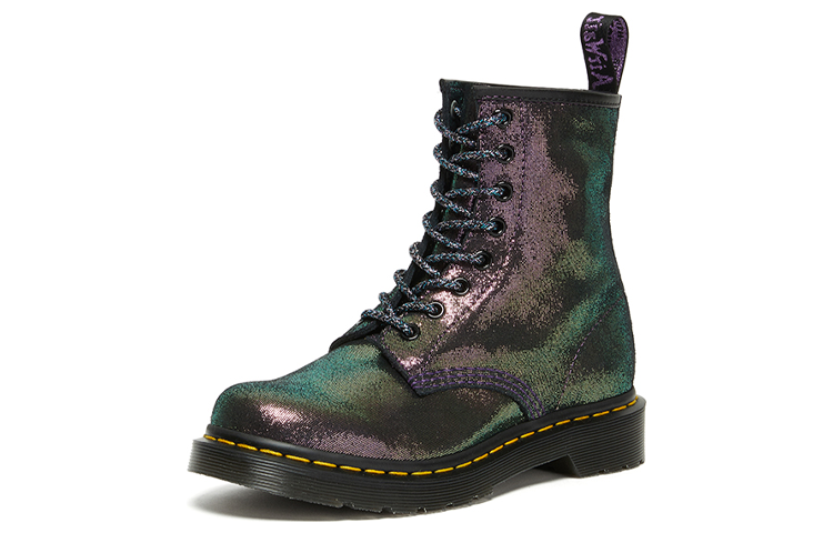 (WMNS) Dr.Martens 1460 Disco Iridescent Suede Lace Up Boots 'Purple' 26958519