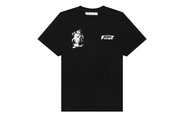 Off-White FW20 kiss 21 Short Sleeve Mens Logo OMAA038E20JER0081001