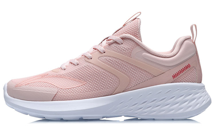 (WMNS) Li-Ning Lightweight Running Shoes 'Pink White' ARHR064-5