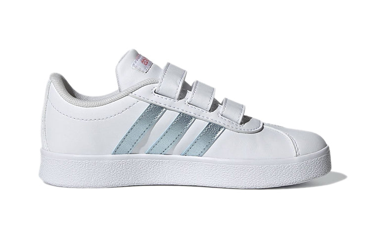 (PS) adidas VL Court 2.0 'White Vision Metallic' GW2341