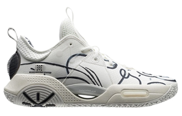 Li-Ning Wade All City 9 V1.5 x DFT 'Creamwhite Black' ABAR077-8
